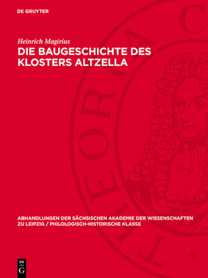 cover image of Die Baugeschichte des Klosters Altzella